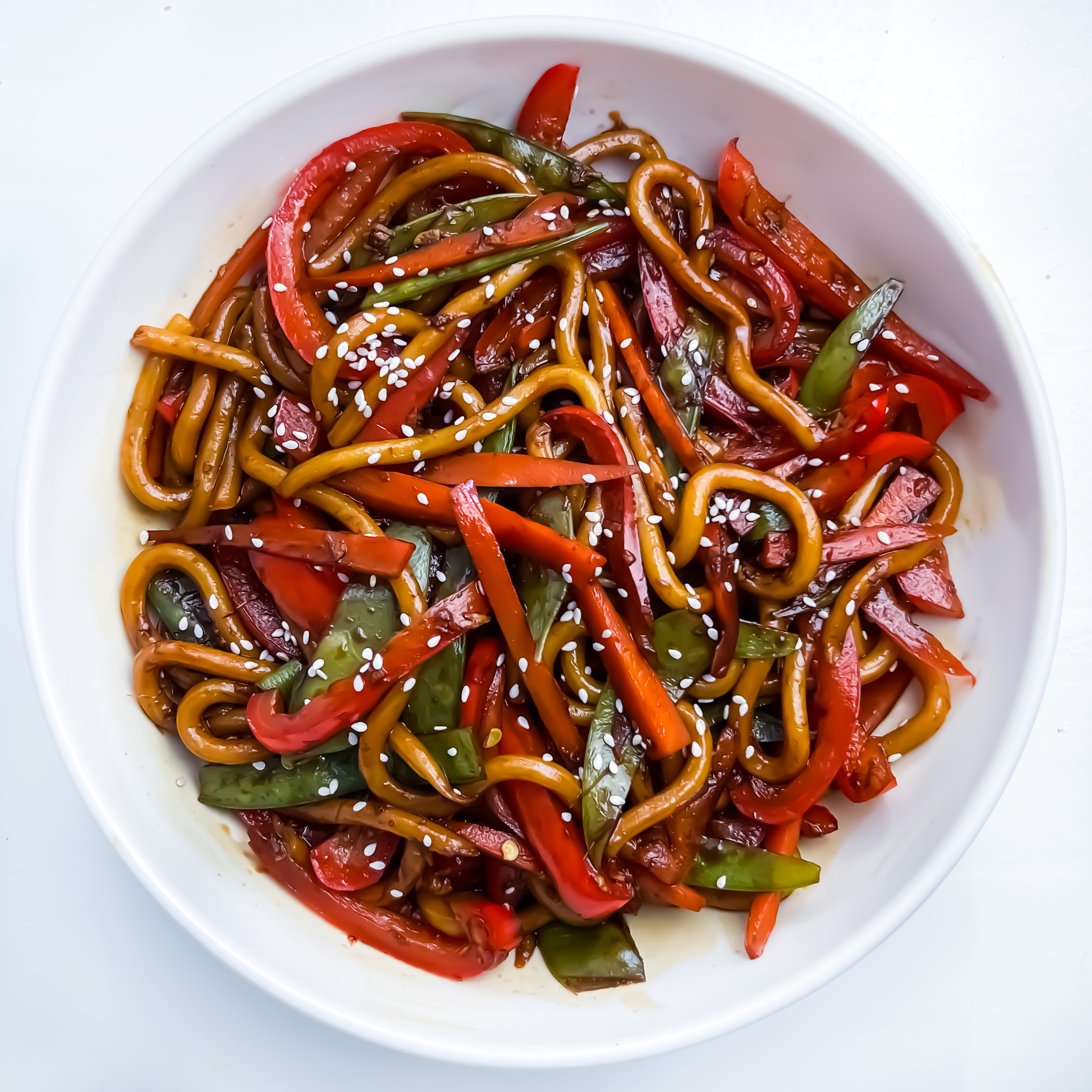 Easy Sesame Udon Noodles